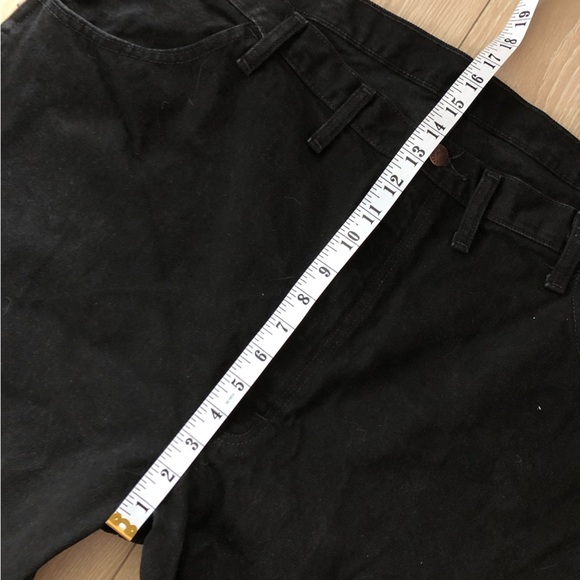 Rustler Men's Size 44x30 Straight Leg Denim Black Jeans 100% Cotton Dark Wash - Picture 9 of 12